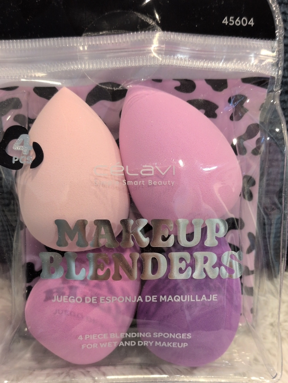 Celavi Pink & Purple Makeup Blenders - 4 Pack